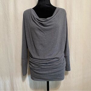 Gray Women's Cowl Neck Tunic
